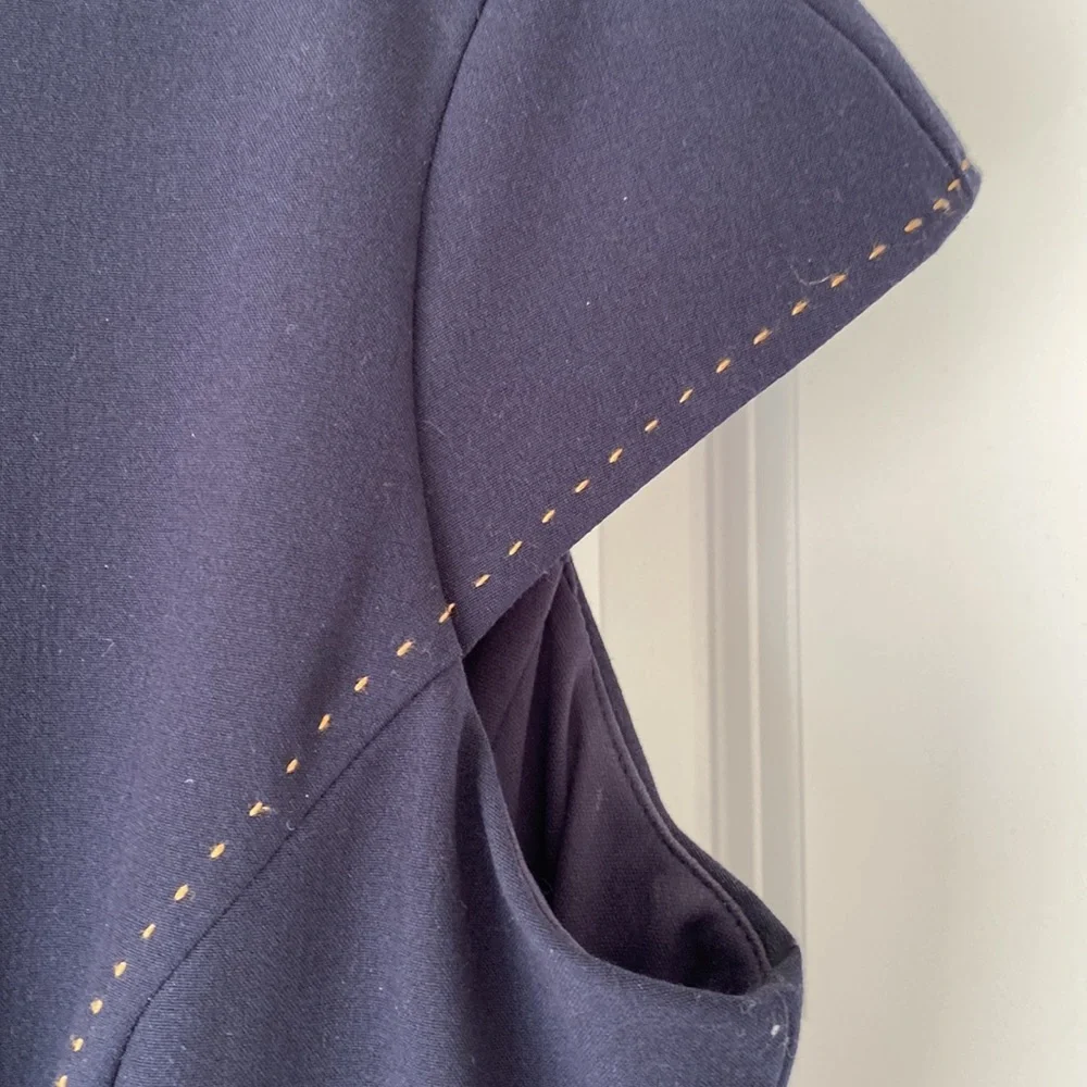 Evan Picone, Cap Sleeve Sheath Dress - Size 12 - Navy Blue‎ - NWOT